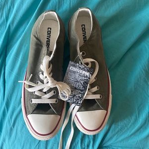NWT olive sage green converse